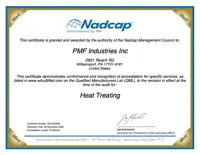 Nadcap HT Certificate, expires Nov 30 2026 Preview of Nadcap HT Certificate, expires Nov 30 2026