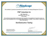 Nadcap NDT certificate Expiration Date 30 November 2025 Preview of Nadcap NDT certificate Expiration Date 30 November 2025